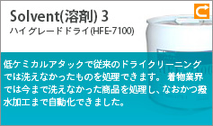 Solvent 溶剤3 ハイグレードドライ(HFE-7100)